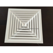 HVAC System Aluminum 4-Way Square Air Diffuser